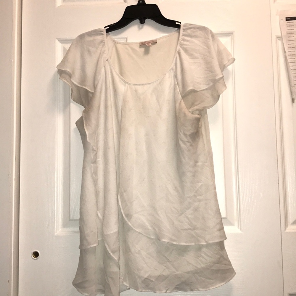 White and Gold blouse